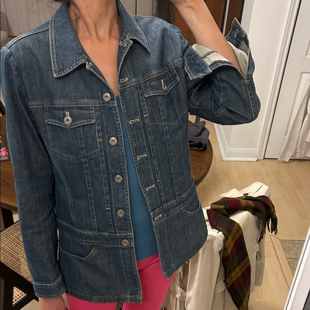 Vintage New Man Collection France Tailored Denim Long Jacket